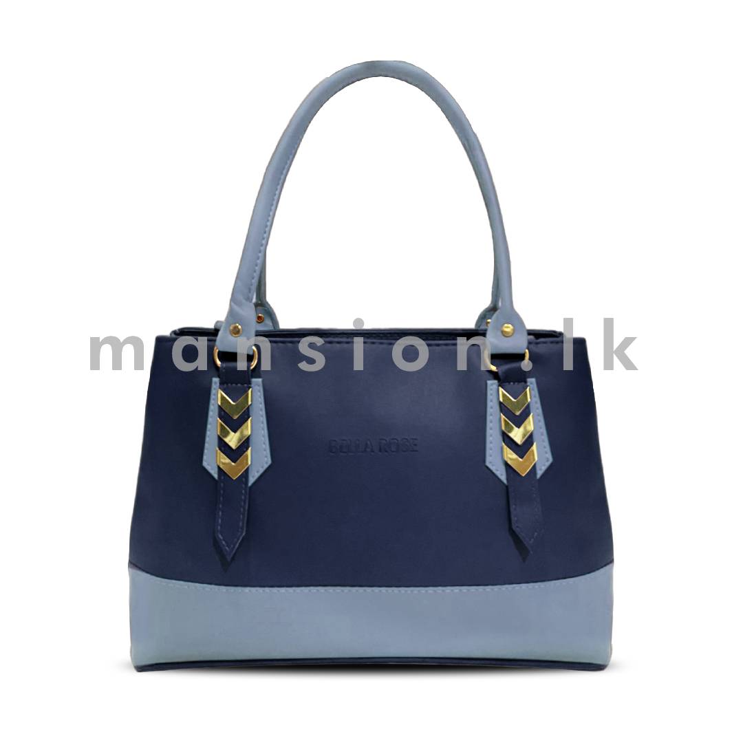 2Tone-Satchel-Handbag-Blue.jpg 2Tone Satchel Handbag - Blue - Image 1