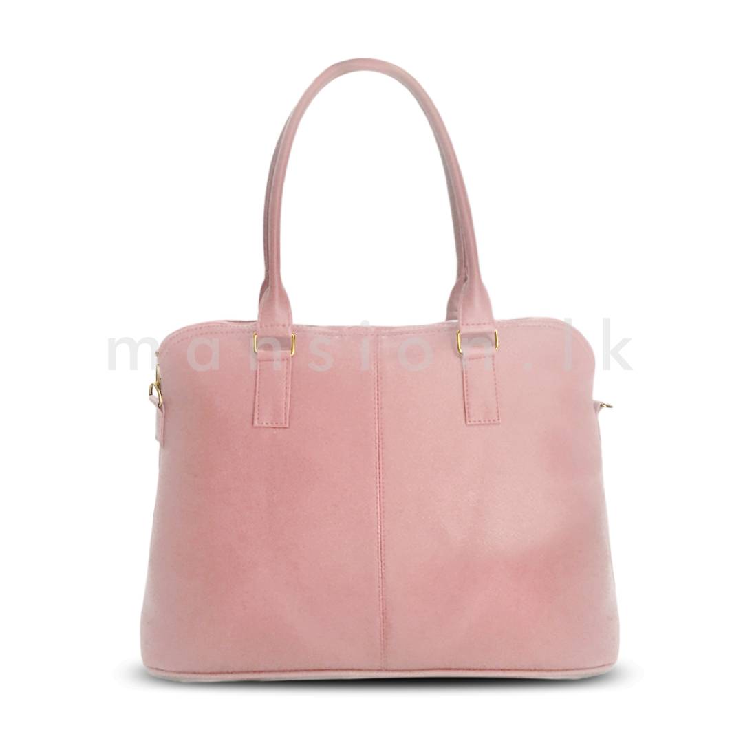 A-Line-Satchel-Handbag-Crepe-Pink.jpg A Line Satchel Handbag - Crepe Pink - Image 1