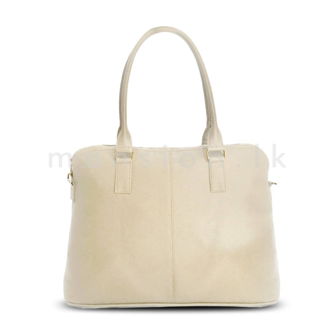 A-Line-Satchel-Handbag-Ivory.jpg A Line Satchel Handbag - Ivory - Image 1