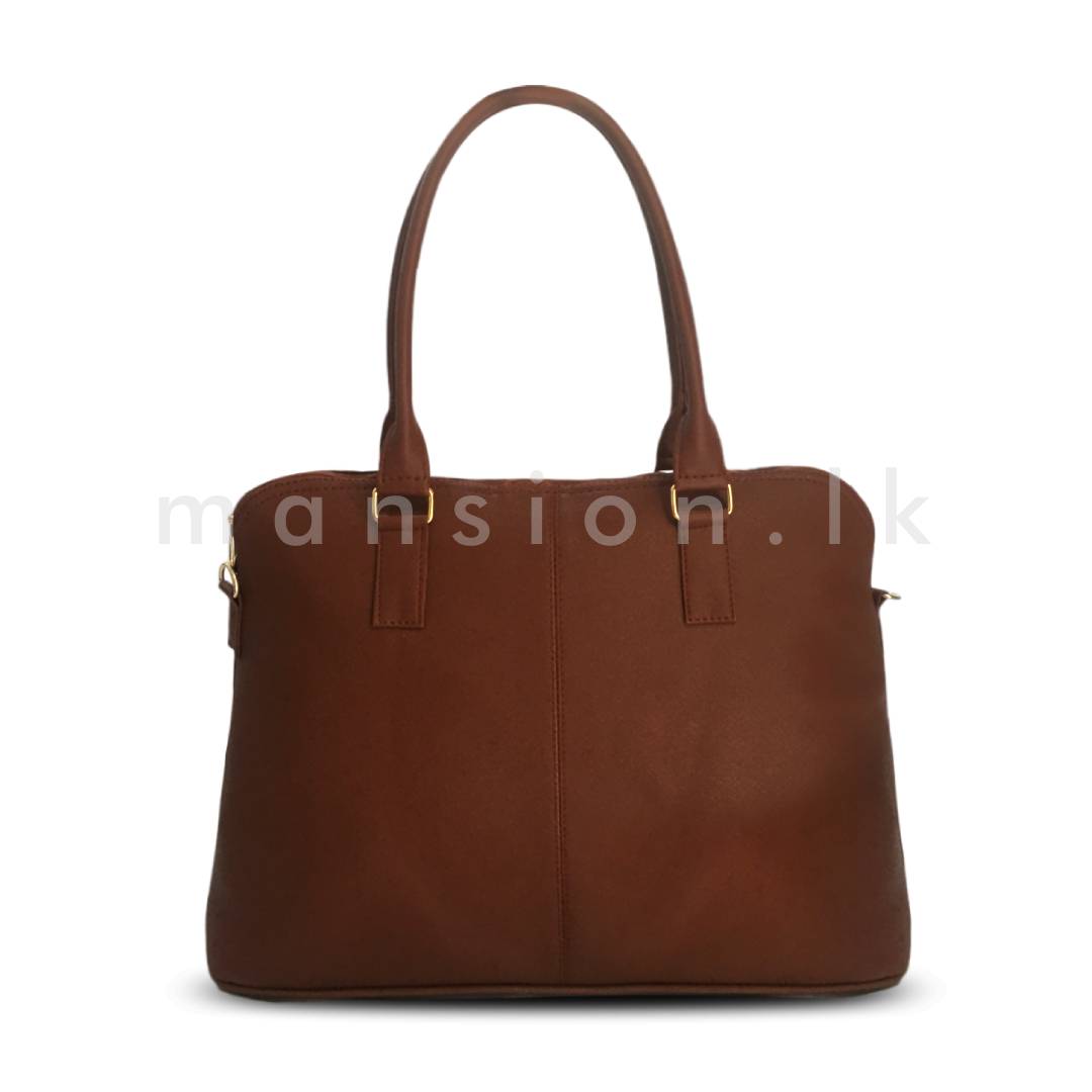 A-Line-Satchel-Handbag-Tan.jpg A Line Satchel Handbag - Tan - Image 1