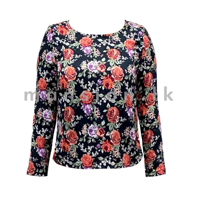 Back-open Short Blouse - Image 1