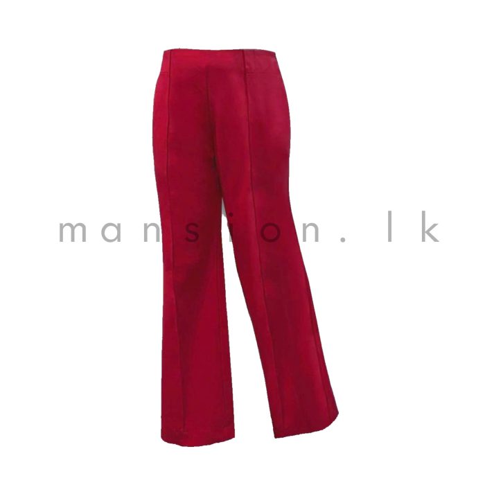 Bell Bottom Formal Pant - Red - Image 1