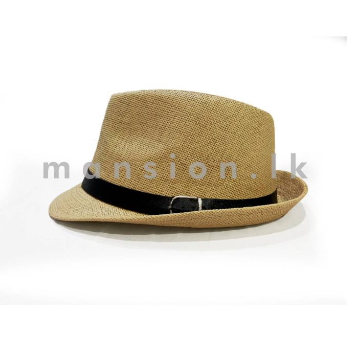 Buckle Band Mens Fedora Hat - Image 1