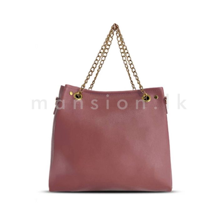 Chain Straps Tote Bag - Pink - Image 1