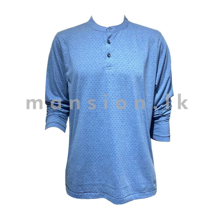 Denim & Flower Long Sleeve T-shirt - Dotted - Image 1