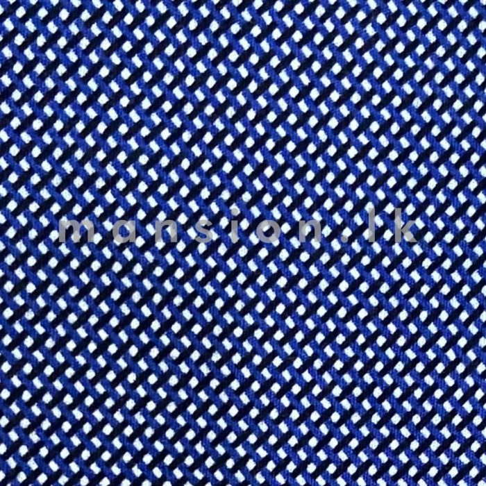 Denim & Flower Printed Shirt - Royal Blue - Image 2