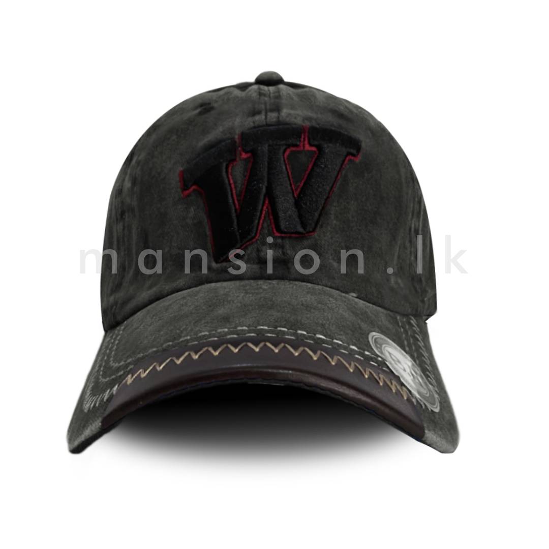 Emb-W-Cotton-Cap-BL.jpg Emb W Cotton Cap - Image 1