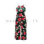 Floral Crop-leg Jumpsuit