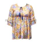 Flounce Sleeve Baby-doll Top