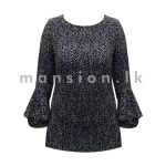 Flounce Sleeve Printed Top