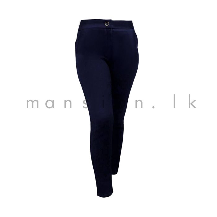 Front Open Pencil Cut Pant - Space Blue - Image 1