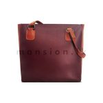 Two Tone Tote Bag - Maroon - Image 2