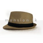 Houndstooth Printed Mens Fedora Hat - Image 3
