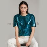 Sparkly Short Sleeve Top