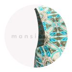 Square Arm Cut Dress - Turquoise - Image 3