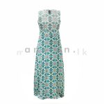 Square Arm Cut Dress - Turquoise - Image 2