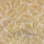 Leaf Sketch Printed Short Sleeve Shirt - Beige - Image 2