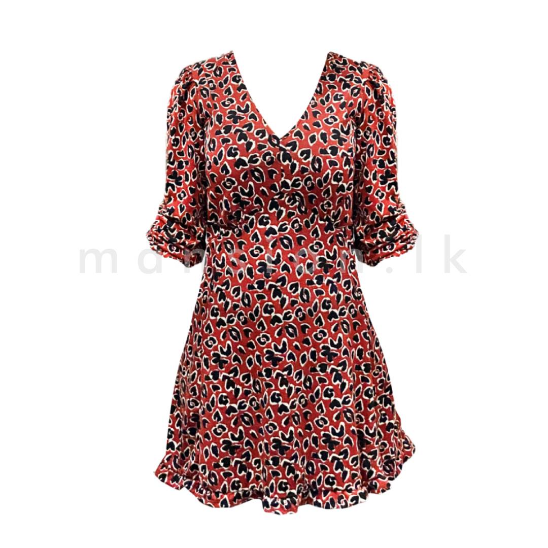 Leopard-Print-Short-Flared-Dress.jpg Leopard Print Short Flared Dress - Image 1