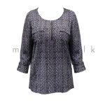 Long Sleeves Casual Top - Zigzag