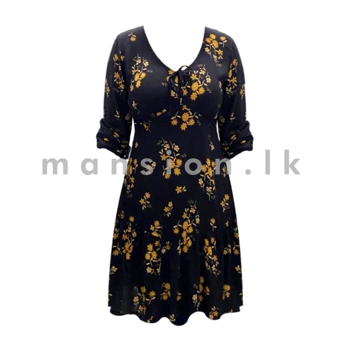 Long Sleeves Short Dress - Image 1