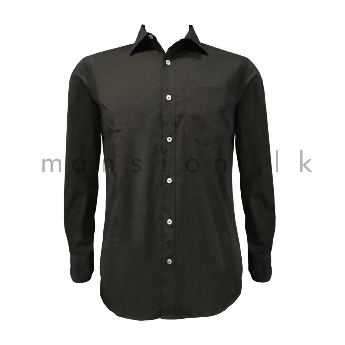 Mini Checked Long Sleeve Shirt - Grey - Image 1