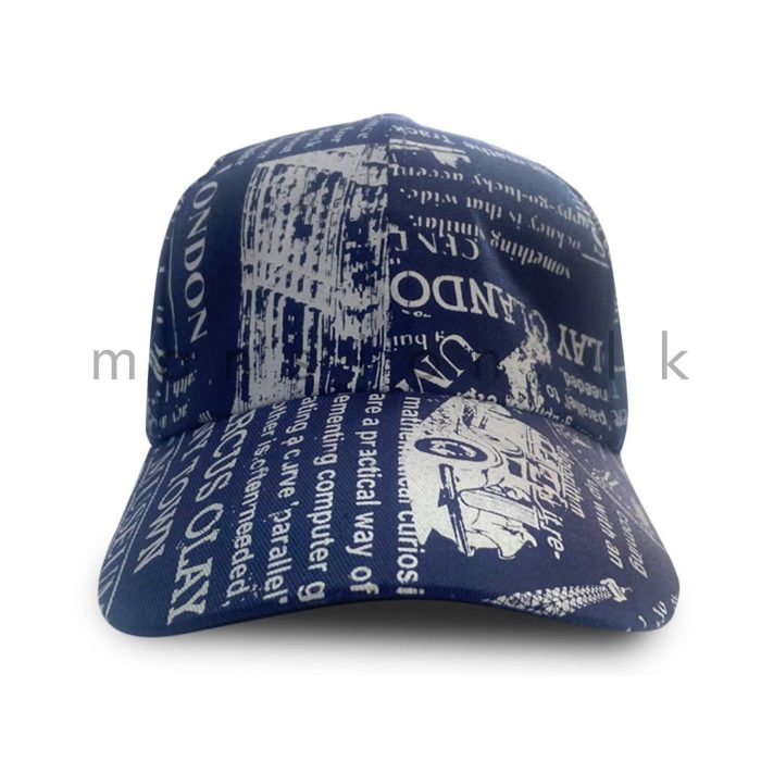 Newspaper Print Cap - Image 1