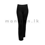 Pin Tuck Detail Straight Pant - Black
