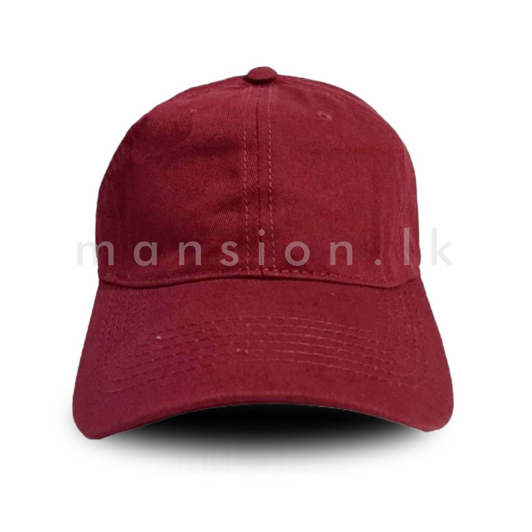 Plain-Cap-Maroon.jpg Plain Cap - Maroon - Image 1