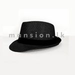 Plain Ribbon Mens Fedora Hat - Image 3