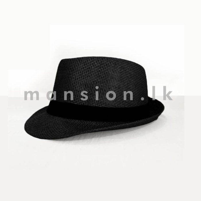 Plain Ribbon Mens Fedora Hat - Image 3
