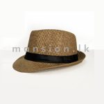 Plain Ribbon Mens Fedora Hat