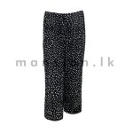 Printed Pleated Three Quarter Pant