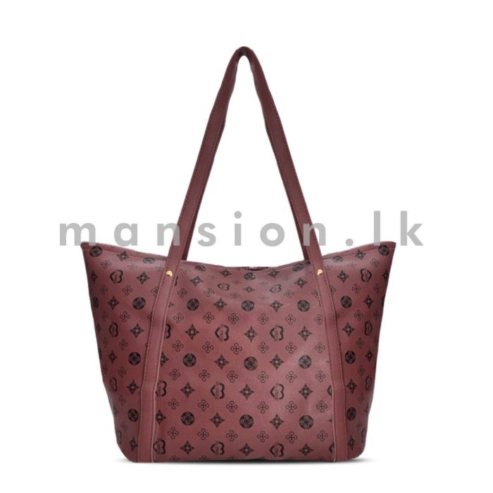 Printed Tote Bag - Pink - Image 1