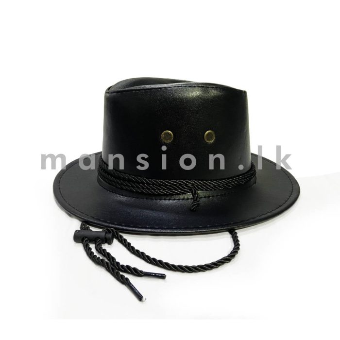 Retro Cowboy Hat - Black - Image 1