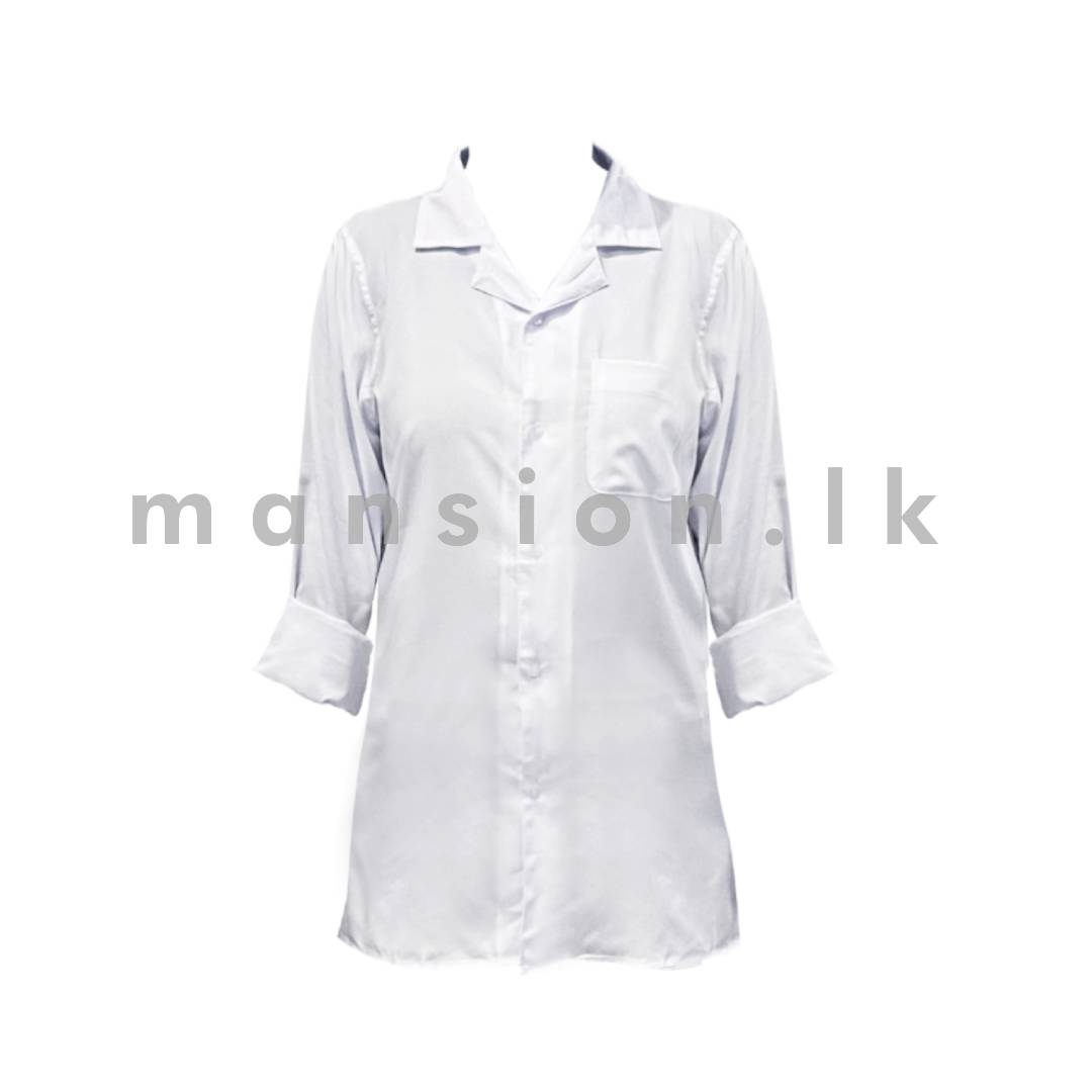 Revere-Collar-Shirt-Pure-White.jpg Revere Collar Shirt - Pure White - Image 1