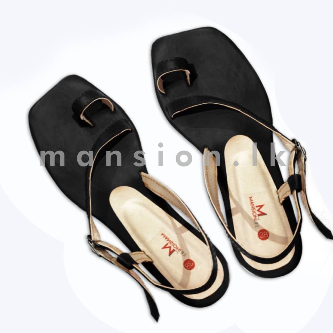 Side-Strap-Sandal-Black.jpg Side Strap Sandal - Black - Image 1