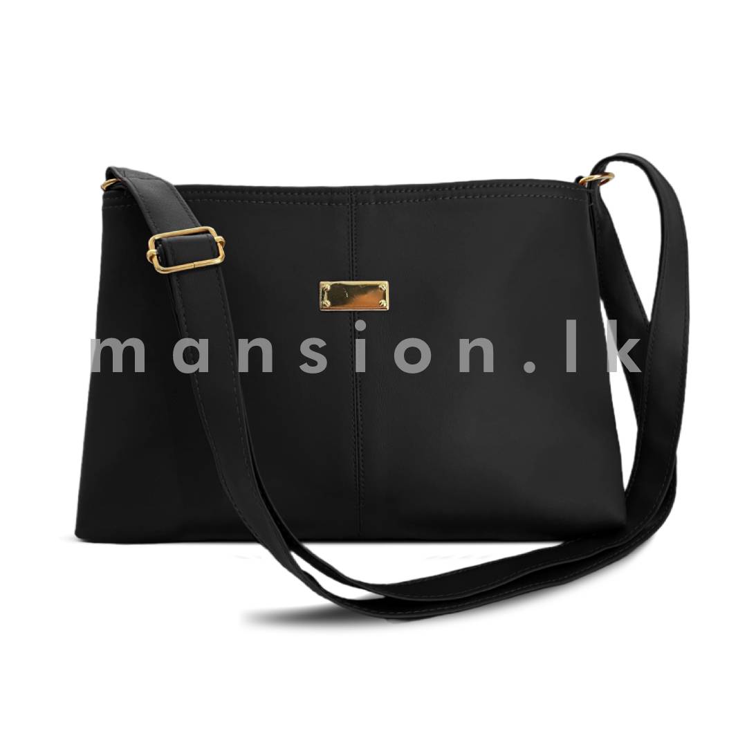 Simple-Plain-Side-Bag-Black.jpg Simple Plain Side Bag - Black - Image 1
