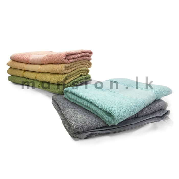 Simple Wide Border Bath Towel - Image 1