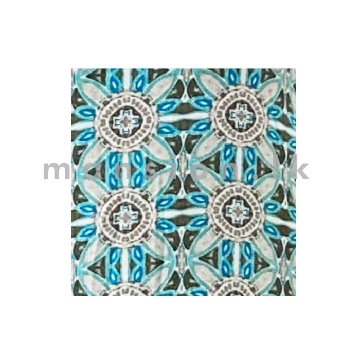 Square Arm Cut Dress - Turquoise - Image 4