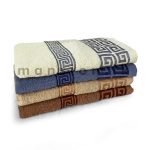 Spiral Border Bath Towel