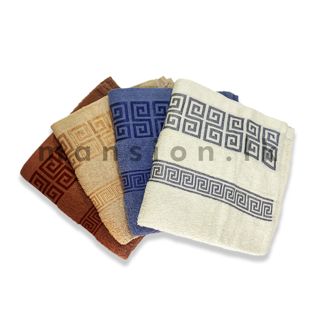 Spiral-Border-Face-Towel.jpg Spiral Border Face Towel - Image 1