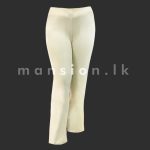Straight Pant with Slits - Beige