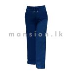 Straight-cut Linen Pant - Shot Blue