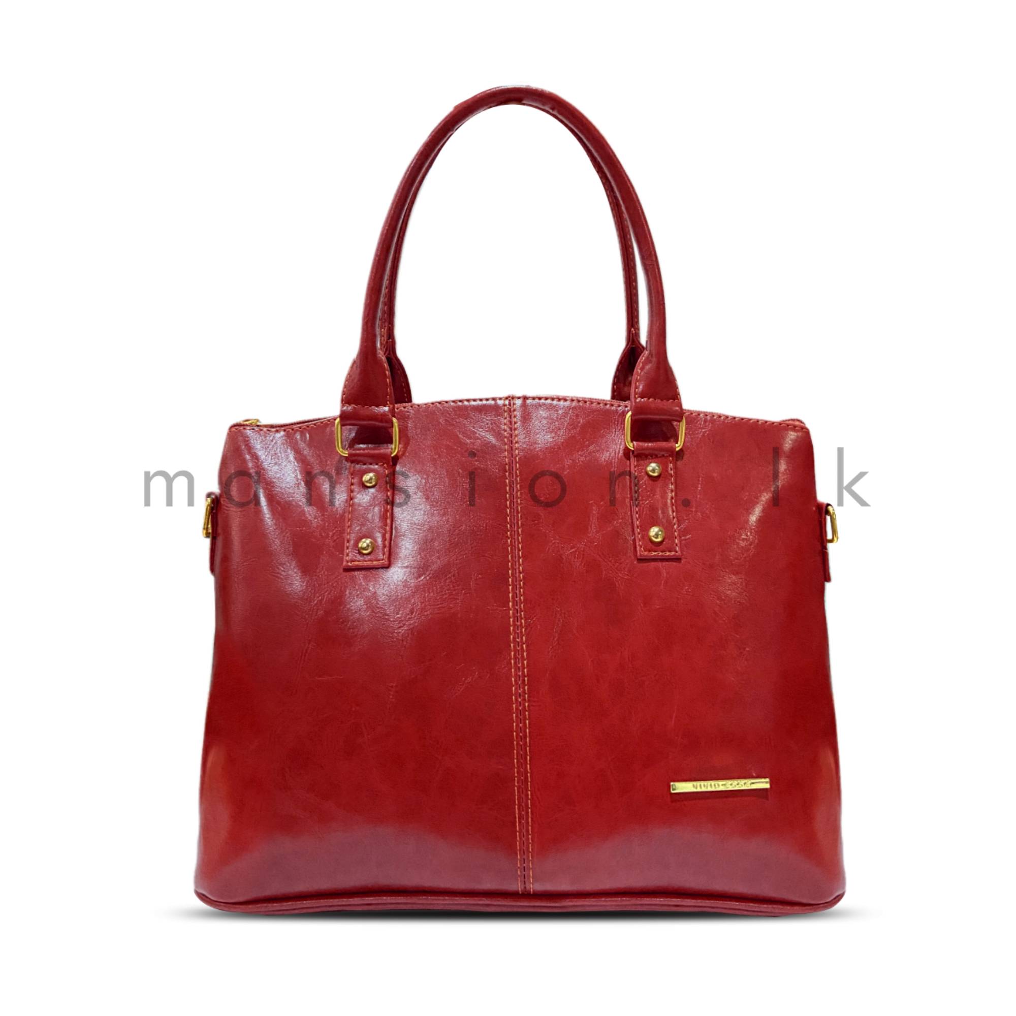 Structured-Handbag-Red.jpg Structured Handbag - Red - Image 1