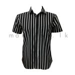 Thick Striped Short Sleeve Shirt