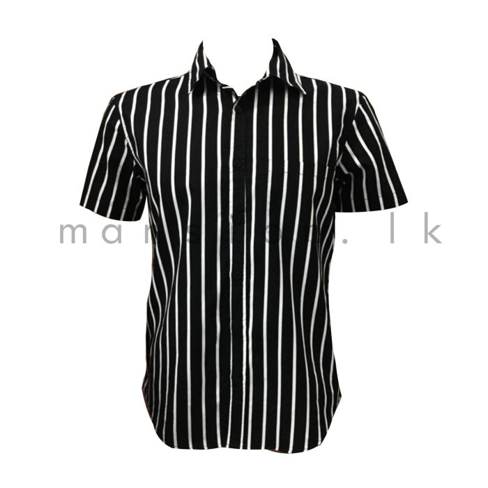 Thick Striped Short Sleeve Shirt - Image 1