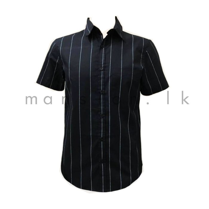 Thin Striped Short Sleeve Shirt - Image 1
