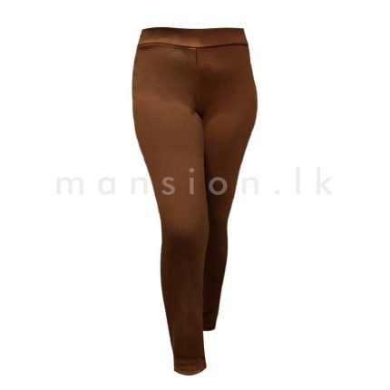 Vertical Zip Detail Jegging - Caramel
