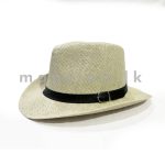 Wide Brim Buckle Band Mens Hat
