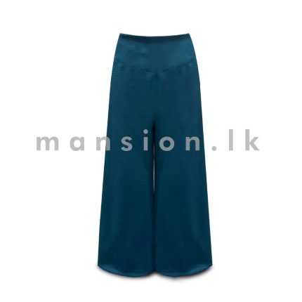 Wide Leg Palazzo Pant - Teal Green